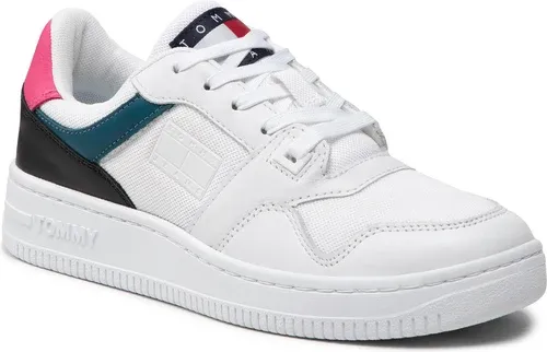 Sneakersy TOMMY JEANS - Mix Basket Wmn EN0EN01878 Petrol CWJ