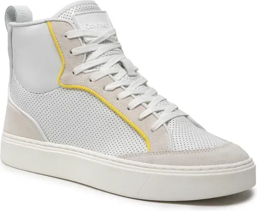 Sneakersy Calvin Klein - High Top Lace Up Perf HM0HM00338 Bright White YAF