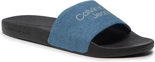 Šľapky CALVIN KLEIN JEANS - Slide Stucked Denim YM0YM00363 Denim Blue 0GJ