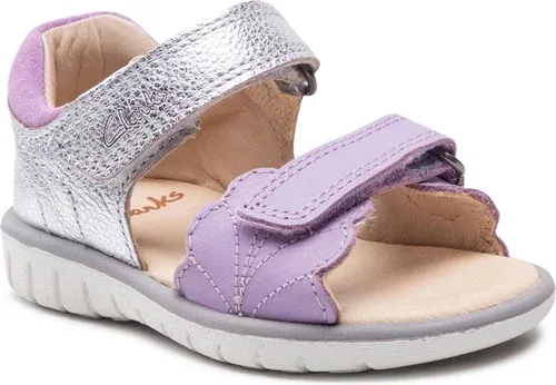 Sandále CLARKS - Roam Wing T. 261660946 Lilac Combi