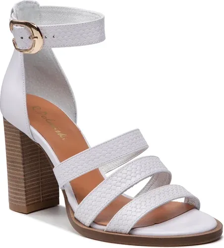 Sandále R.POLAŃSKI - 1452 Biały Polina Lico