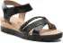 Sandále CAPRICE - 9-28709-28 Black Metallic 091