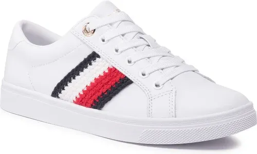 Sneakersy Tommy Hilfiger - Corporate Cupsole Sneaker FW0FW06457 White YBR