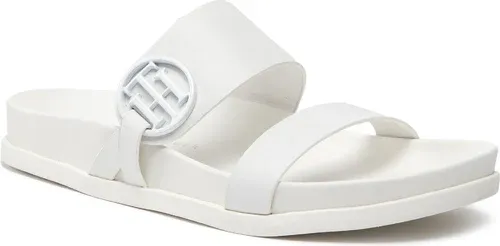 Šľapky TOMMY HILFIGER - Round Th Footbed Sandal FW0FW06481 Ecru YBL