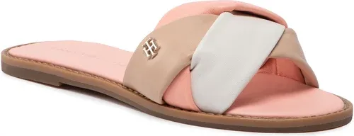 Šľapky TOMMY HILFIGER - Feminine Weave Flat Sandal FW0FW06669 Sunset Peach TK2