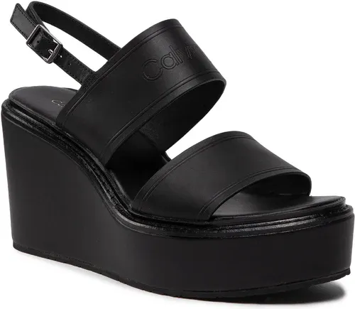 Sandále CALVIN KLEIN - Wedgr 50-Hf HW0HW01137 Ck Black BAX