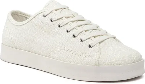 Sneakersy TOMMY HILFIGER - Modern Lightweight Linen Snk FM0FM04077 Ivory YBI