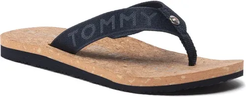 Žabky TOMMY HILFIGER - Webbing Flat Beach Sandal FW0FW06527 Desert Sky DW5