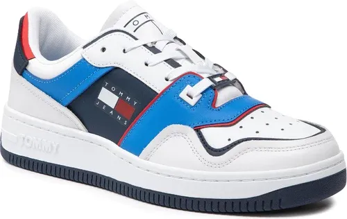 Sneakersy TOMMY JEANS - Archive Basket EM0EM01016 White YBR