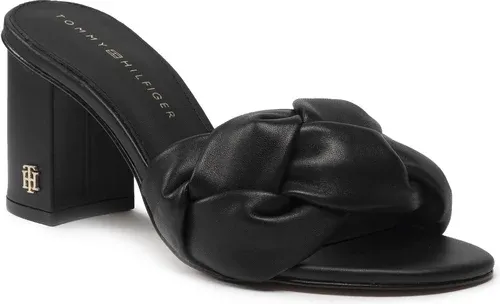 Šľapky TOMMY HILFIGER - Feminnine Weave Mule Sandal FW0FW06670 Black BDS