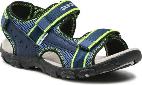 Sandále GEOX - J S.Strada A J1524A 014CE C4052 D Dk Blue/Lime