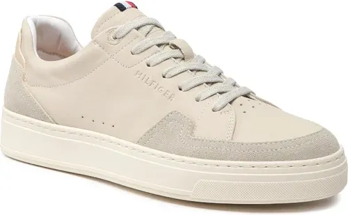 Sneakersy TOMMY HILFIGER - Premium Cupsole Sustainable Lea FM0FM04138 Ivory YBI