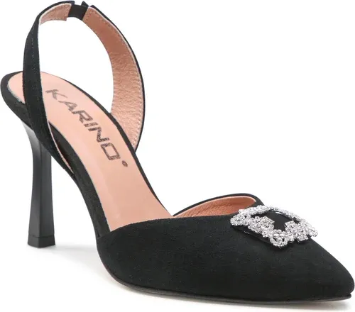 Sandále KARINO - 4246/003 Czarny/Welur