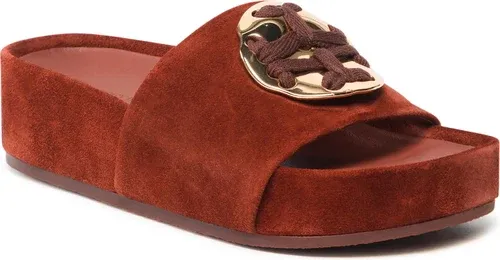 Šľapky TORY BURCH - Patus Logo Sandal 136989 Rust 200
