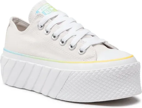 Plátenky Converse - Ctas Lift 2x Ox A00559C Pale Putty/White/Baltic Blue