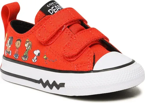 Plátenky Converse - Ctas 2V Ox A01870C Signal Red/Black/White