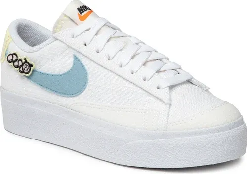 Topánky Nike - Blazer Low Platform Se DJ6376 100 White/Boarder Blue/Pink Oxford