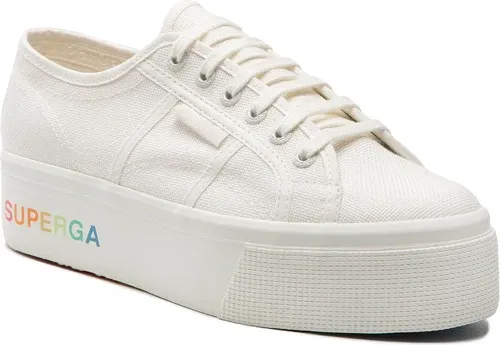 Tenisky SUPERGA - 2790 Platform S7113KW White Avorio/Rainbow