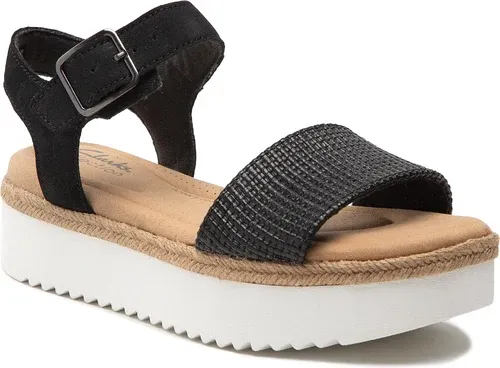 Espadrilky CLARKS - Lana Shore 261646274 Black Combi Lea