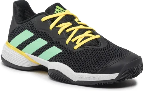 Topánky adidas - Barricade K Clay HR1028 Blk/Grn/Blk