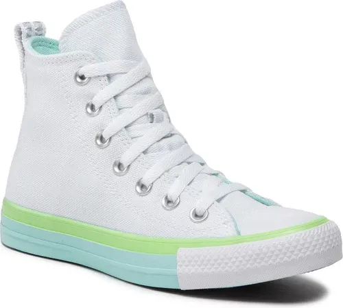 Plátenky Converse - Ctas Hi A00543C White/Light Dew/Lime Rave