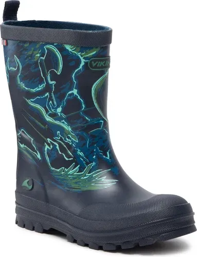 Gumáky VIKING - Jolly Print 1-60020-547 Navy/Bluegreen