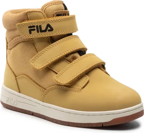 Šnurovacia obuv Fila - Knox Velcro Mid Jr 1011086.EDU Žltá