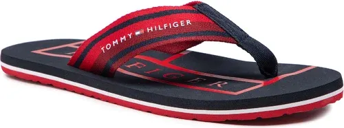 Žabky Tommy Hilfiger - Strips Hilfiger Beach Sandal FM0FM04066 Primary Red XLG
