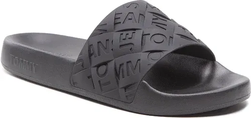 Šľapky TOMMY JEANS - Woven Pool Slide EN0EN01857 Black BDS