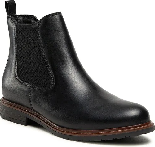 Kotníková obuv s elastickým prvkom TAMARIS - 1-25056-29 Black Leather 003