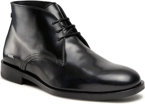 Šnurovacia obuv KARL LAGERFELD - KL12246 Black Lthr