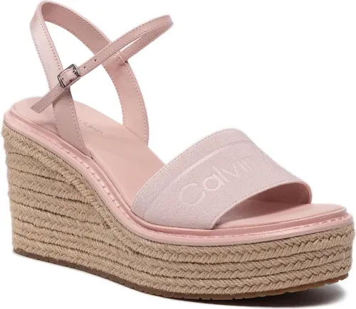Espadrilky CALVIN KLEIN - Wedge Sndl 50 He HW0HW00689 Spring Rose TER