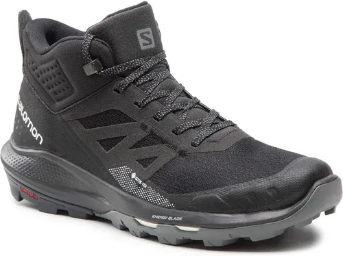 Trekingová obuv Salomon - OUTpulse Mid Gtx GORE-TEX 415888 27 V0 Black/Ebon/Vanilla Ice