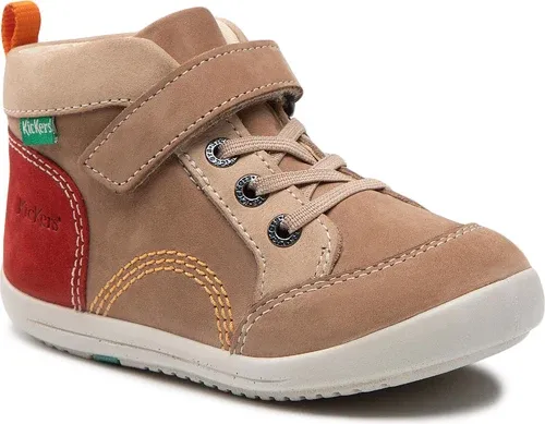 Členková obuv KICKERS - Kinoe 878670-10 S Beige Rouge 113
