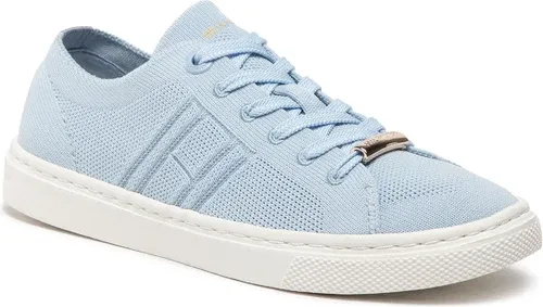 Sneakersy TOMMY HILFIGER - Knitted Light Cupsole FW0FW06332 Breezy Blue C1O
