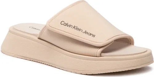 Šľapky CALVIN KLEIN JEANS - One-Strap YW0YW00672 Tuscan Beige AF6