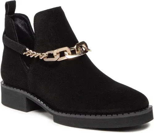 Členková obuv Karino - 4227/009-P Czarny/Welur