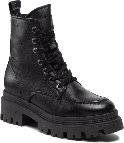 Členkové čižmy TAMARIS - 1-25240-29 Black Leather 003