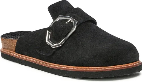 Papuče GENUINS - Grisel G104527 Sheepskin Velour Black