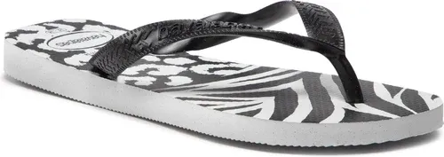 Žabky HAVAIANAS - Top Animals 41329200128 White/Black