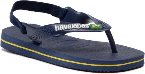 Sandále Havaianas - Brasil Logo 41405773587 Marine/Yellow Cit