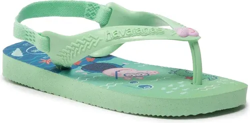 Sandále Havaianas - Peppa Pig 41459806617 Green Garden