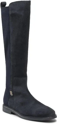 Čižmy vo vojenskom štýle Tommy Hilfiger - Th Essentials Longboot FW0FW07050 Desert Sky DW5