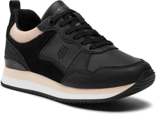 Sneakersy TOMMY HILFIGER - Feminine Active Sneaker FW0FW06528 Black BDS