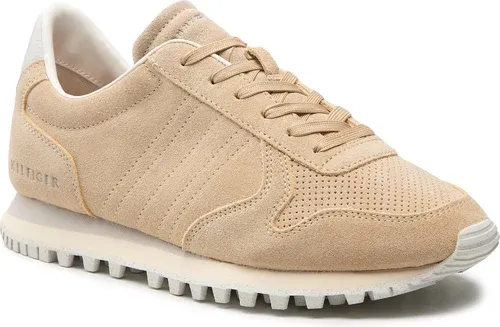 Sneakersy TOMMY HILFIGER - Elevated Sustainable Runner FM0FM04133 Clayed Pebble AB3
