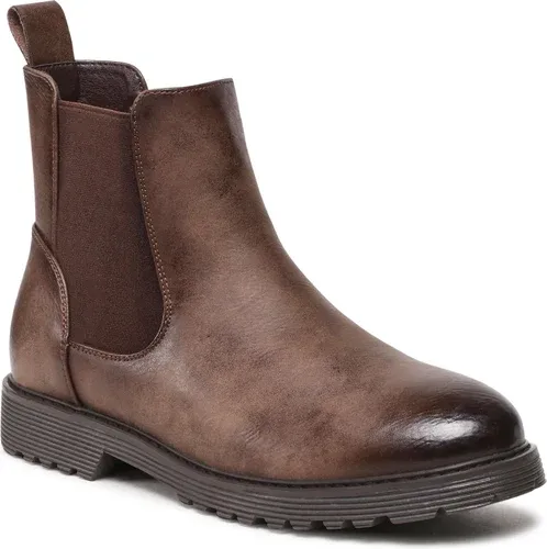 Členkové čižmy CLARA BARSON - WS2612-04 Light Brown