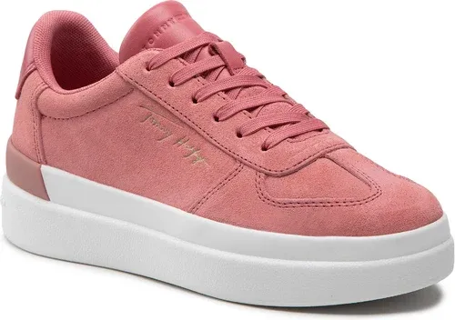 Sneakersy TOMMY HILFIGER - Th Signature Suede Sneaker FW0FW06518 English Pink T1A