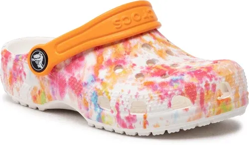 Šľapky Crocs - Classic Tiedye Graphic Clog K 206995 Orange Zing/Multi