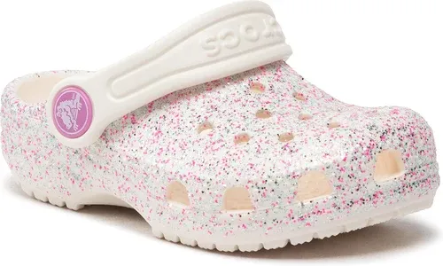 Šľapky Crocs - Classic Glitter Clog T 206992 Oyster