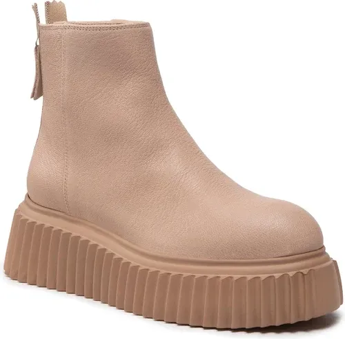 Členková obuv AGL - Sandy D751511PGKI0122365 Beige/Delice